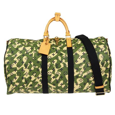 louis vuitton monogramouflage keepall 55|keepall 55 with shoulder strap.